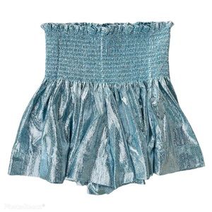 Queen of Sparkles POWDER BLUE SWING SHORTS